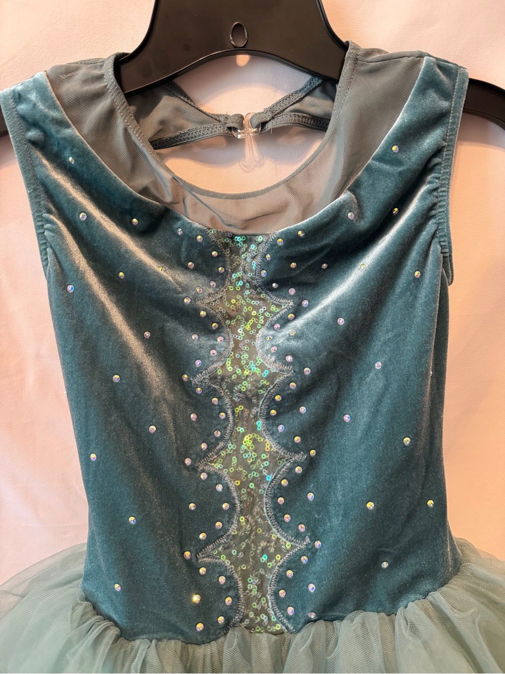 Weissman Scallop Inset Boatneck Tutu Dress-Dance costume- 16657 - Picture 2 of 8